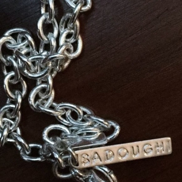 New Lele Sadoughi Silver + Turquoise Necklace - Picture 3 of 5